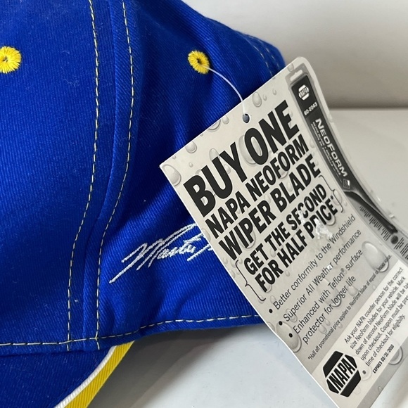 Brand New Old Stock NAPA Racing Blue and Yellow Cap NASCAR Racing Hat - Picture 2 of 7